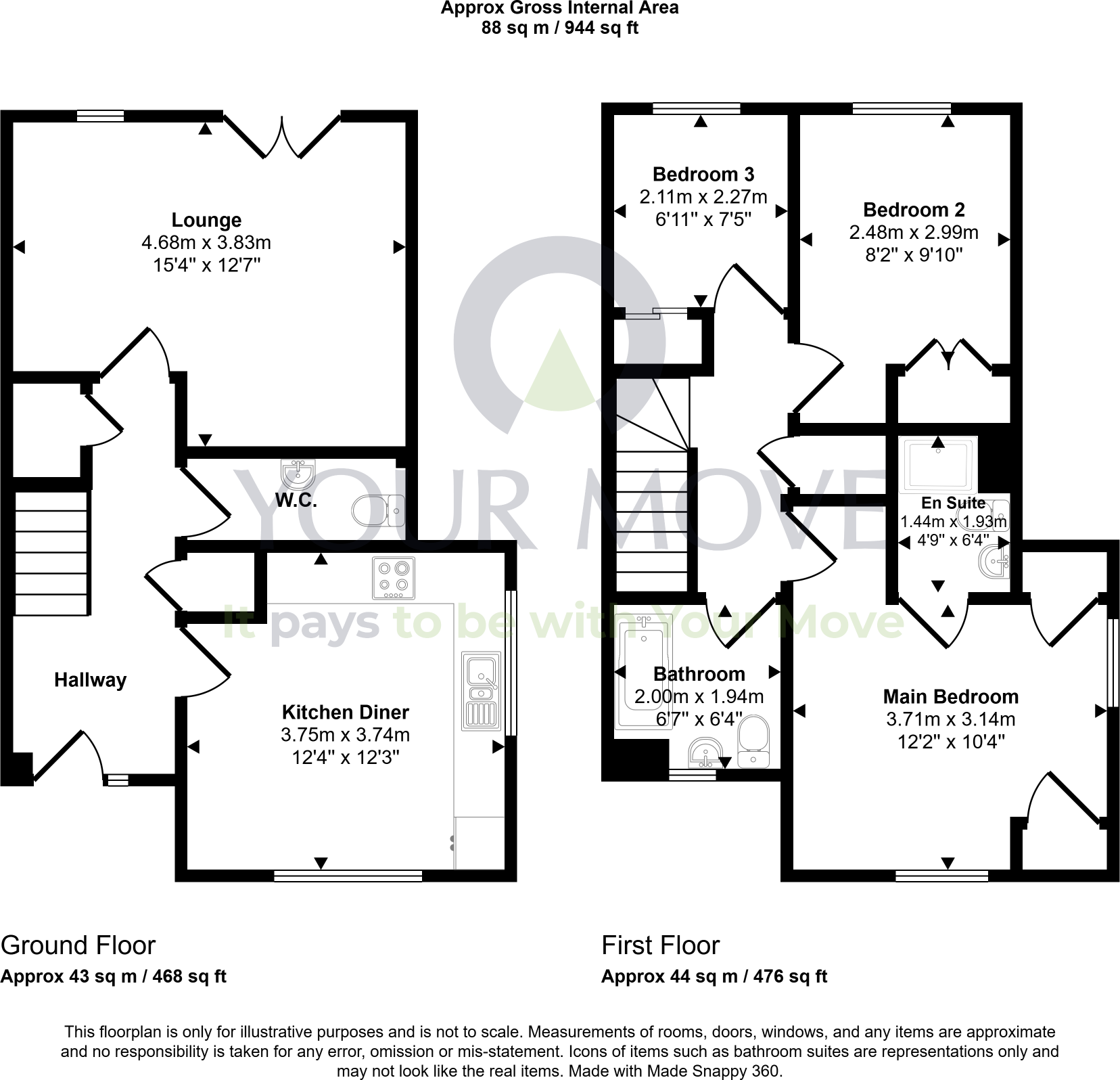 Burnhead Road, Bonnyrigg, Midlothian, EH19 floorplan