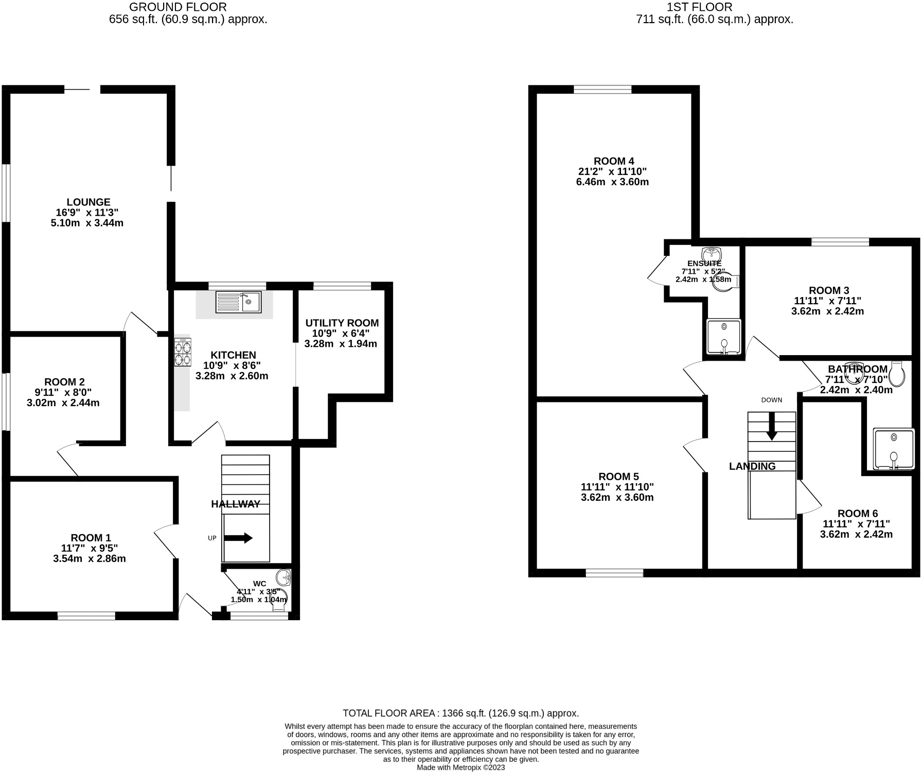 Available Sept 2027- 6 Rooms - Wallcroft Close floorplan