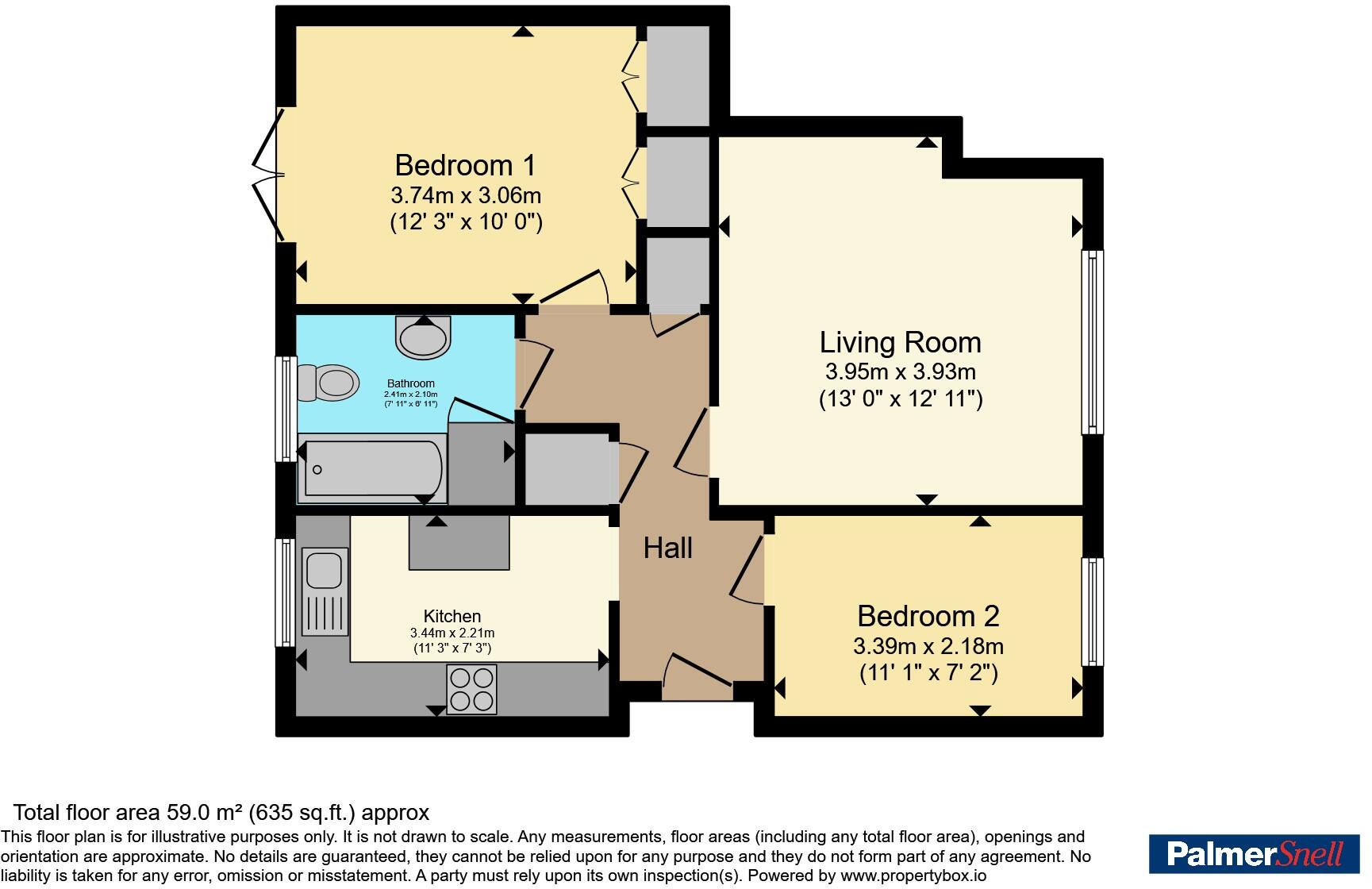 Mayford Road, POOLE, Dorset, BH12 floorplan