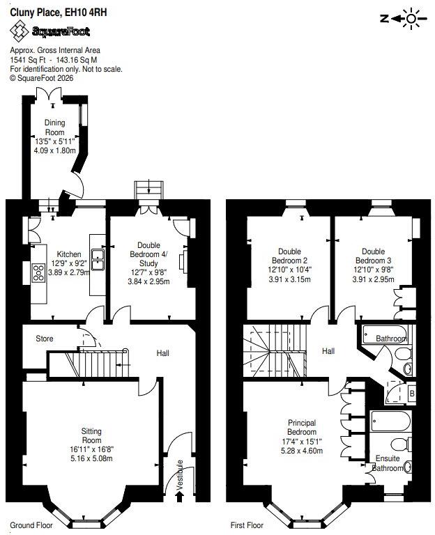 11, Cluny Place, Morningside, Edinburgh floorplan