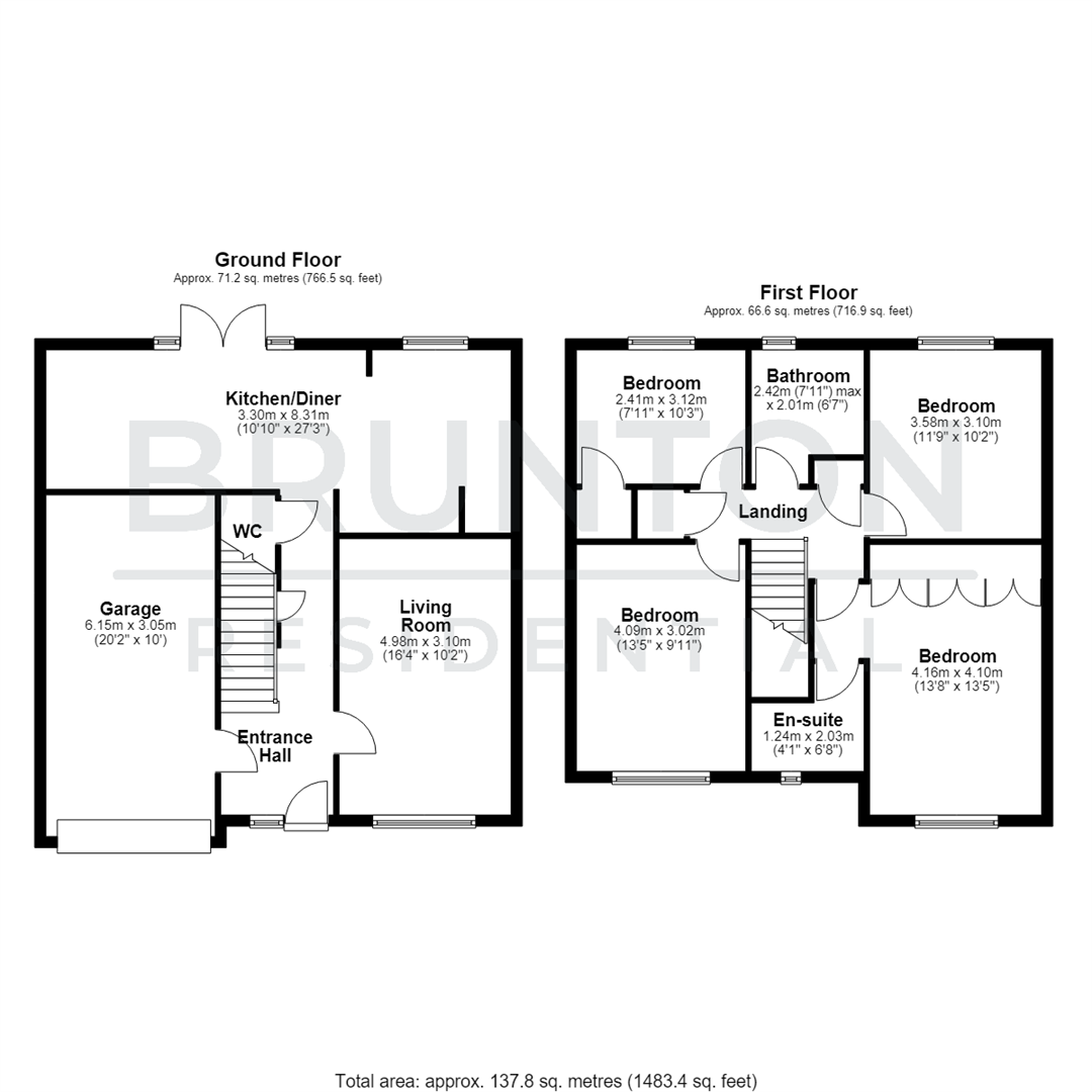 Acacia Road, West Meadows, Cramlington, NE23 floorplan