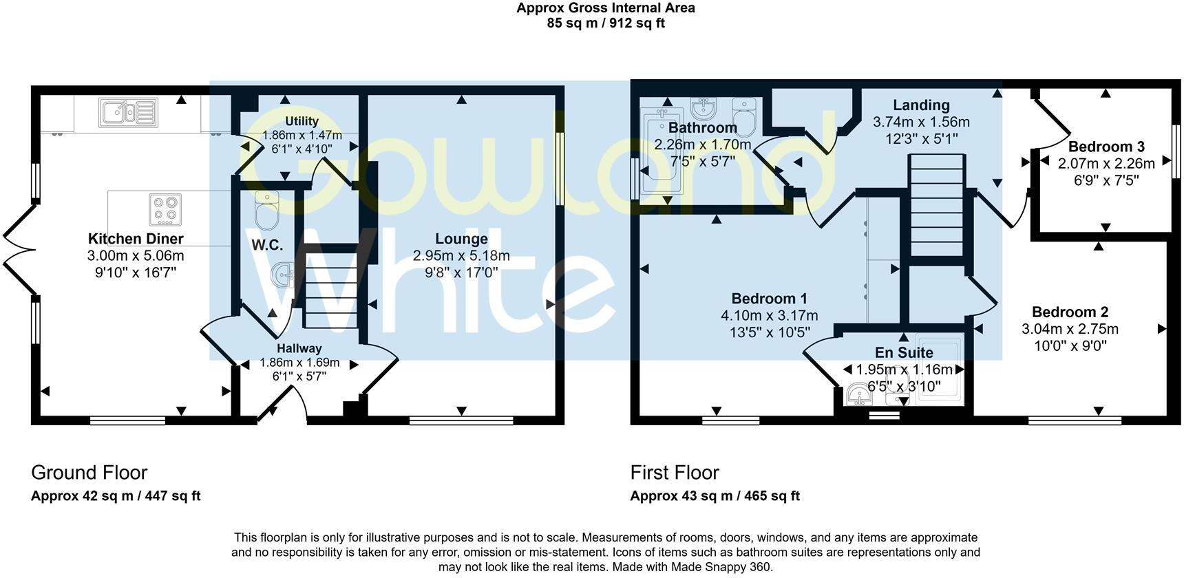 Columba Road, Queensgate, Stockton-On-Tees, TS18 3FG floorplan