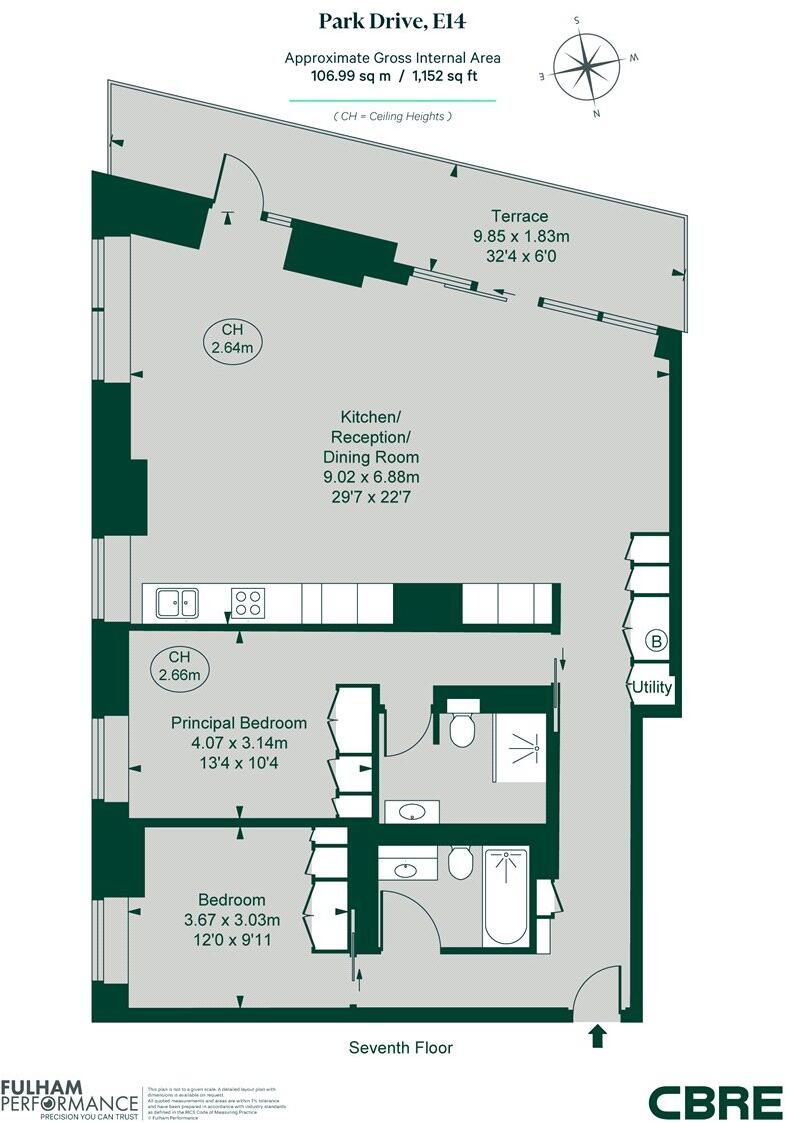 10, Park Drive, Canary Wharf, E14 floorplan