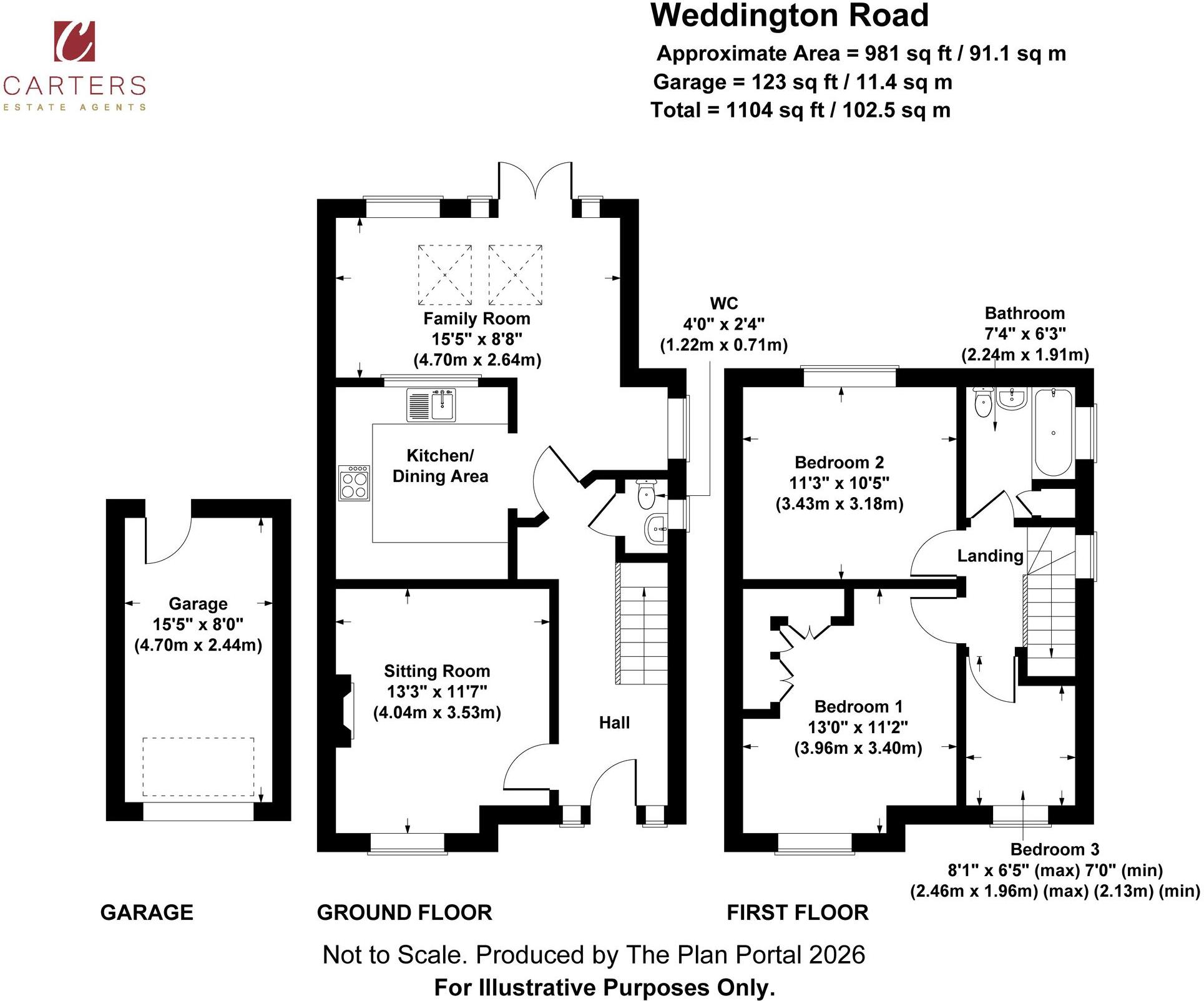 Weddington Road, Nuneaton, CV10 floorplan
