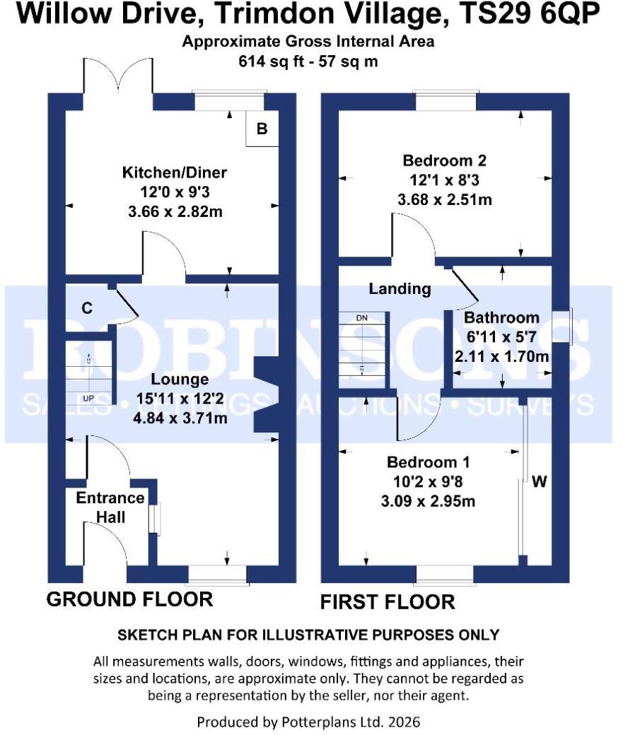 Willow Drive, Trimdon Village floorplan