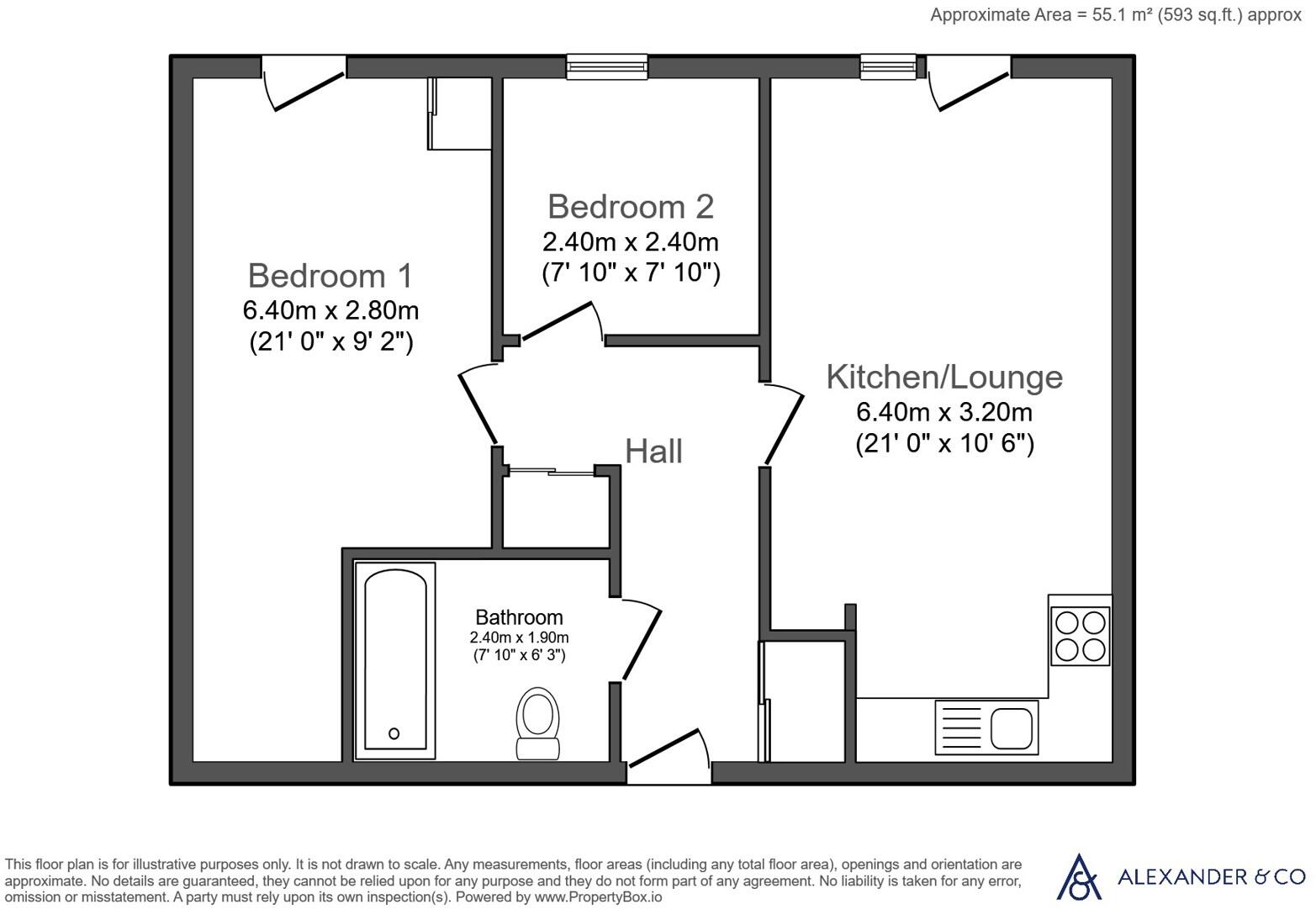 Daimler Drive, LU6 floorplan