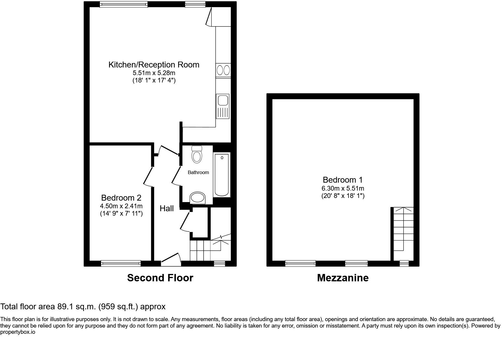 Exceptional 1000 sq ft Loft style, in Issigonis House, London, W3 floorplan