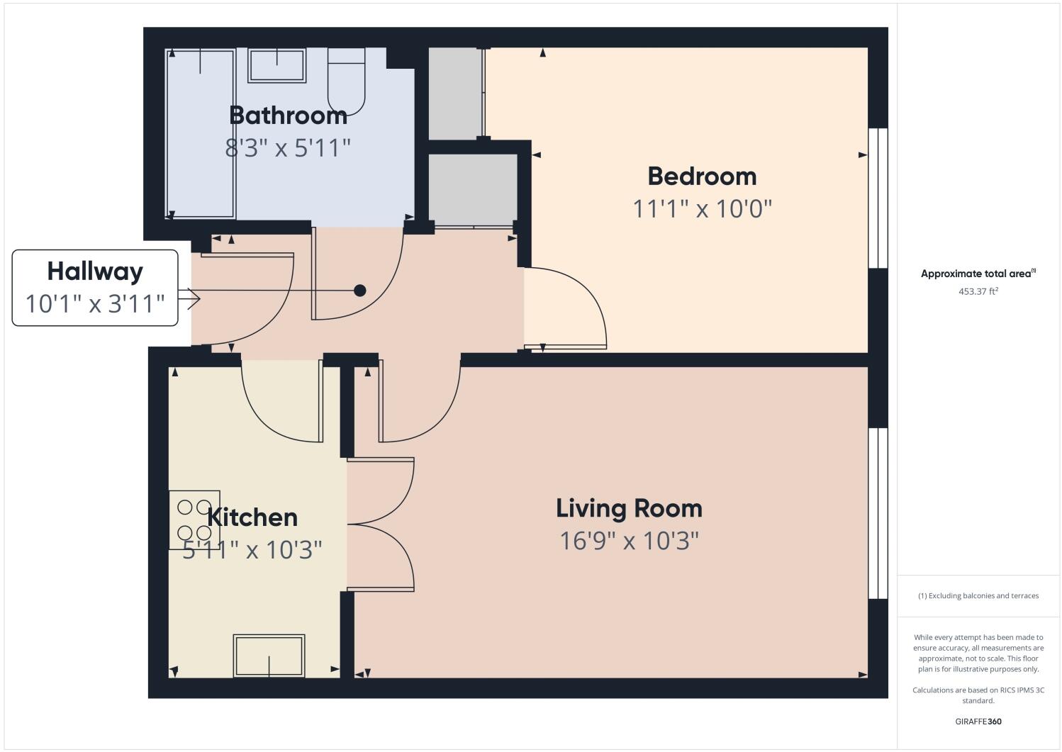 Flat 36 Oaktree Court, George Street, Kettering floorplan