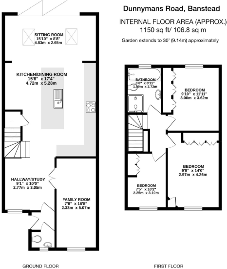 Dunnymans Road, Banstead, Surrey, SM7 floorplan