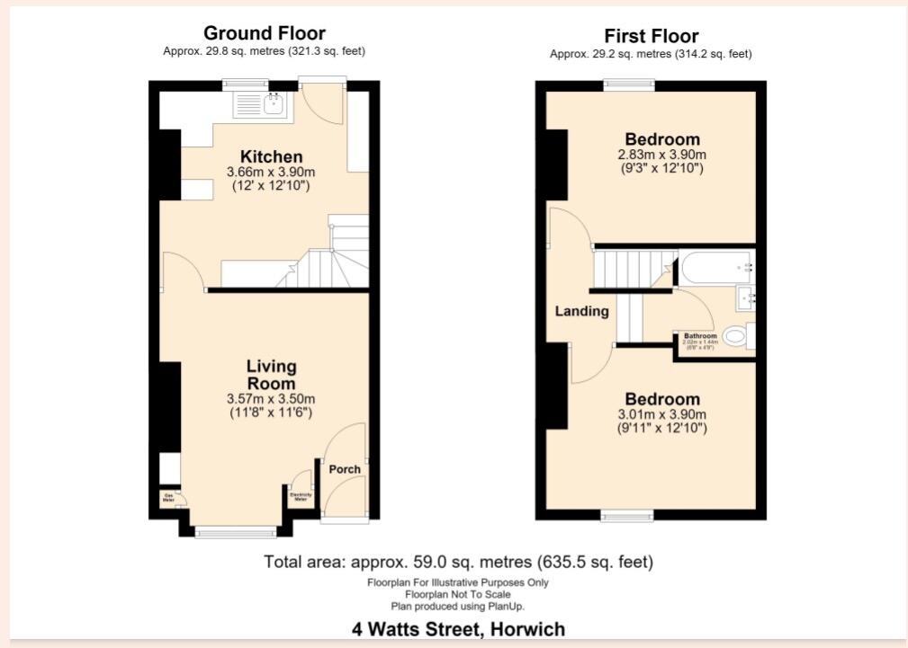 4 Watt Street, Horwich, Bolton, Lancashire BL6 5NT floorplan
