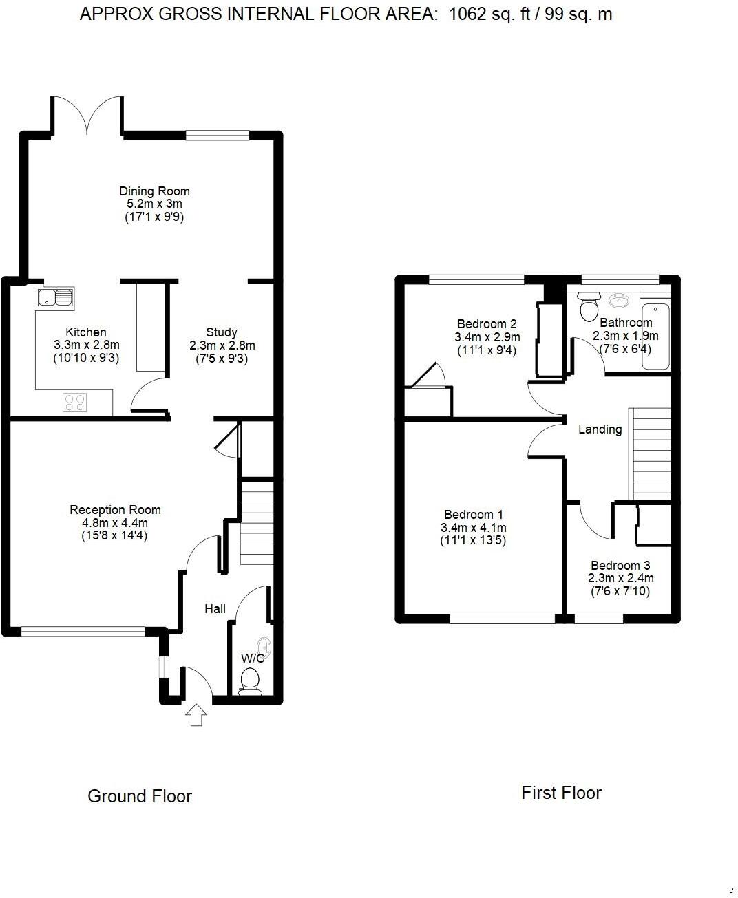 Bell Lane, Broxbourne, Hertfordshire, EN10 floorplan