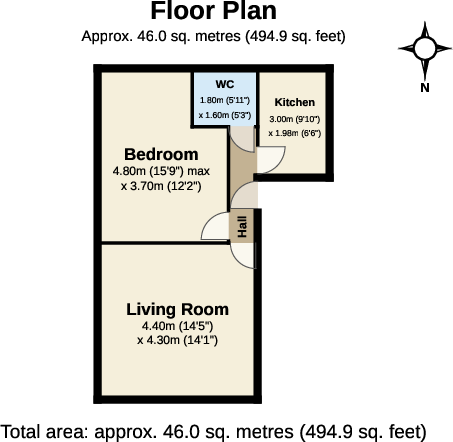 1 Manor Grove, Chapel Allerton, Leeds, LS7 floorplan
