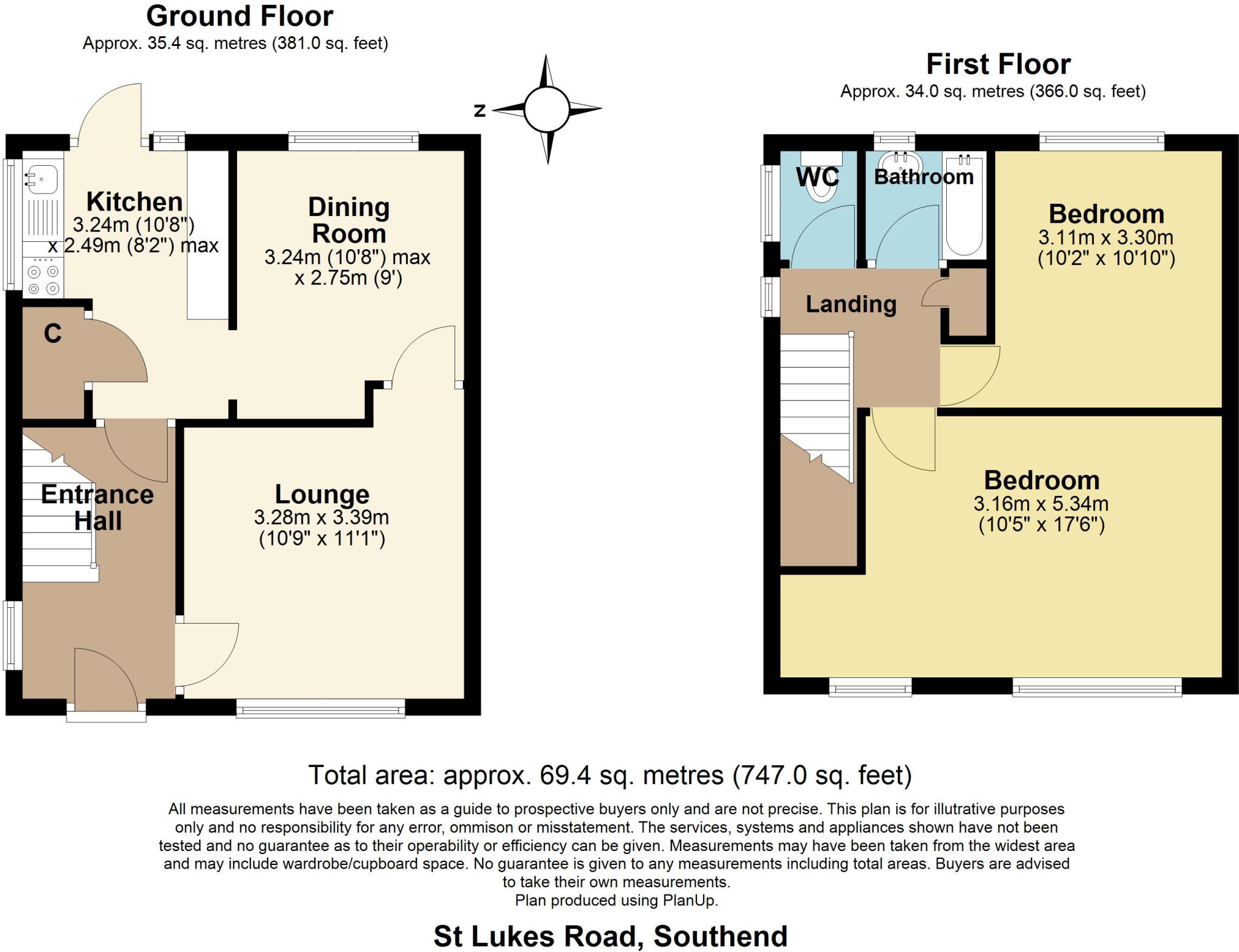 St Lukes Road, Southend-on-Sea, Essex, SS2 floorplan