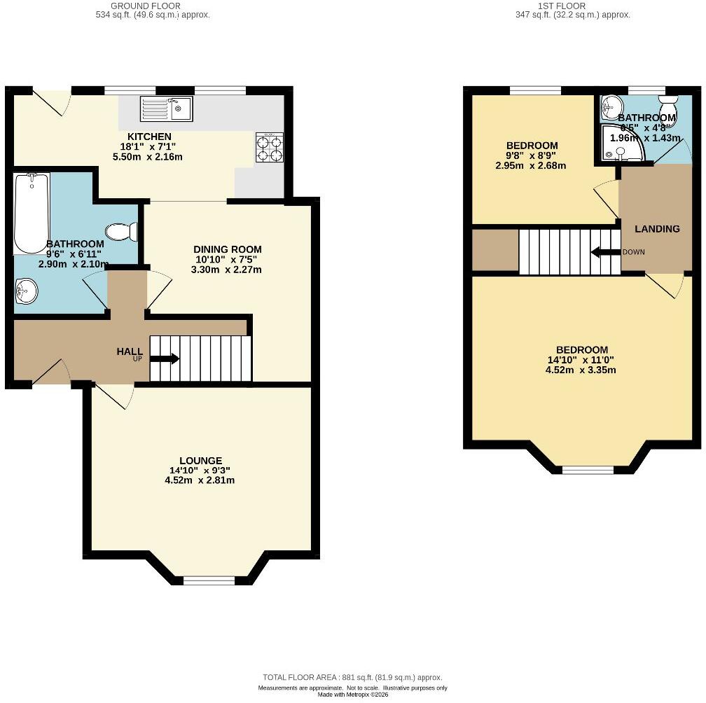 Long Lane, Warrington floorplan