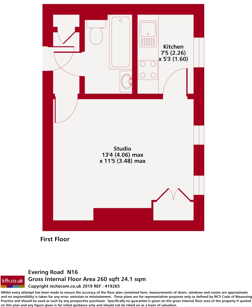 Evering Road, Stoke Newington, London, N16 floorplan