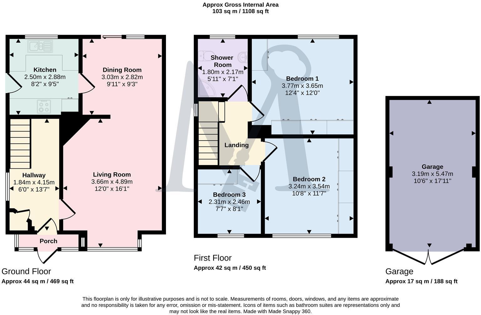 Hall Lane, Whitwick, Coalville floorplan