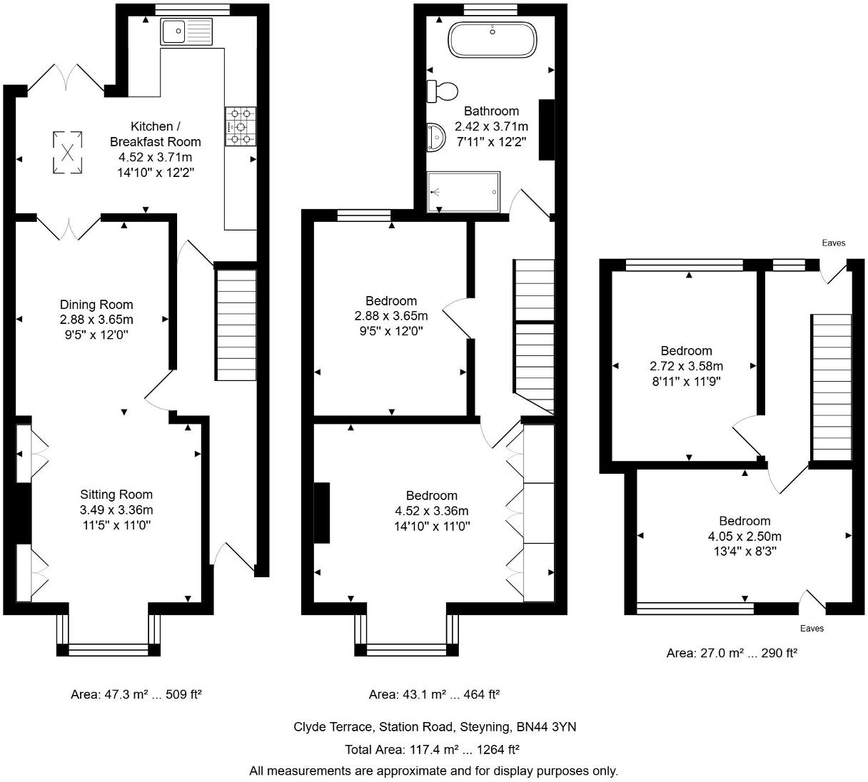 Clyde Terrace, Steyning, West Sussex, BN44 3YN floorplan