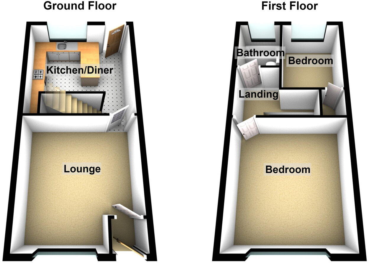 509 Foxdenton Lane, Chadderton OL9 9QS floorplan