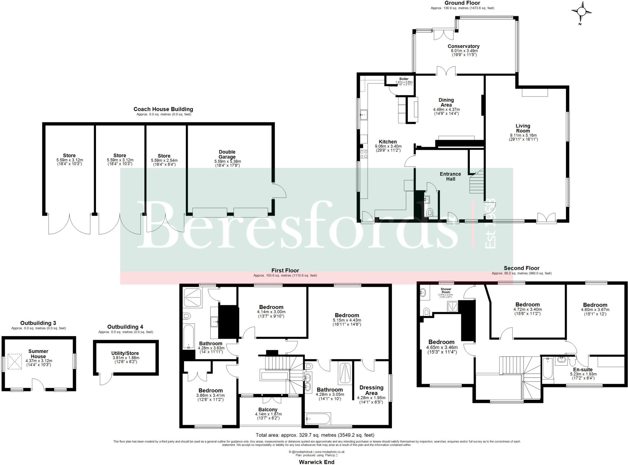 Easton Lodge, Little Easton, CM6 floorplan