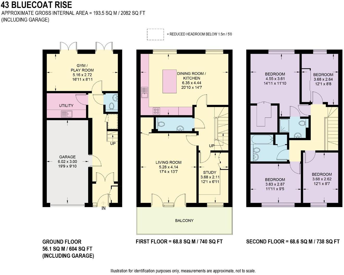 Bluecoat Rise, Brincliffe, Sheffield floorplan