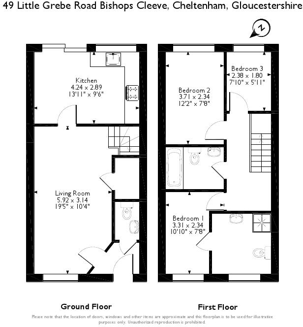 Little Grebe Road, Bishops Cleeve, Cheltenham, GL52 floorplan