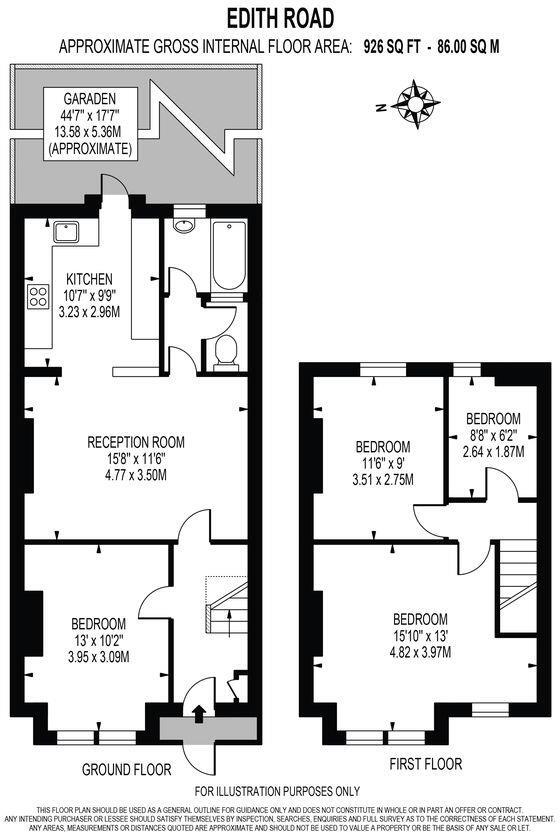 Edith Road, Wimbledon floorplan