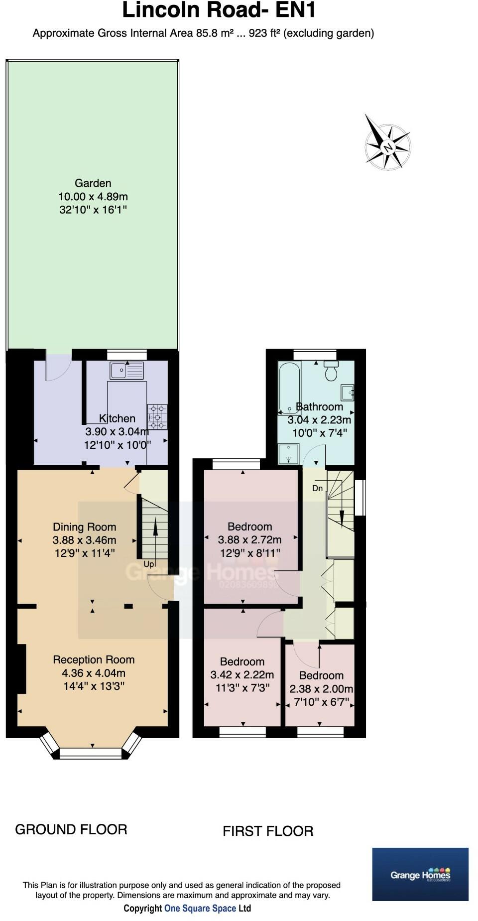 Lincoln Road, London, EN1 floorplan