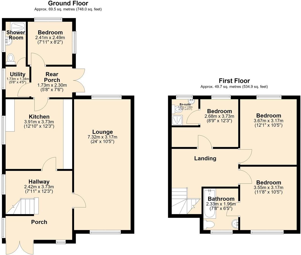 Moss Side Lane, Stalmine, Poulton-Le-Fylde floorplan
