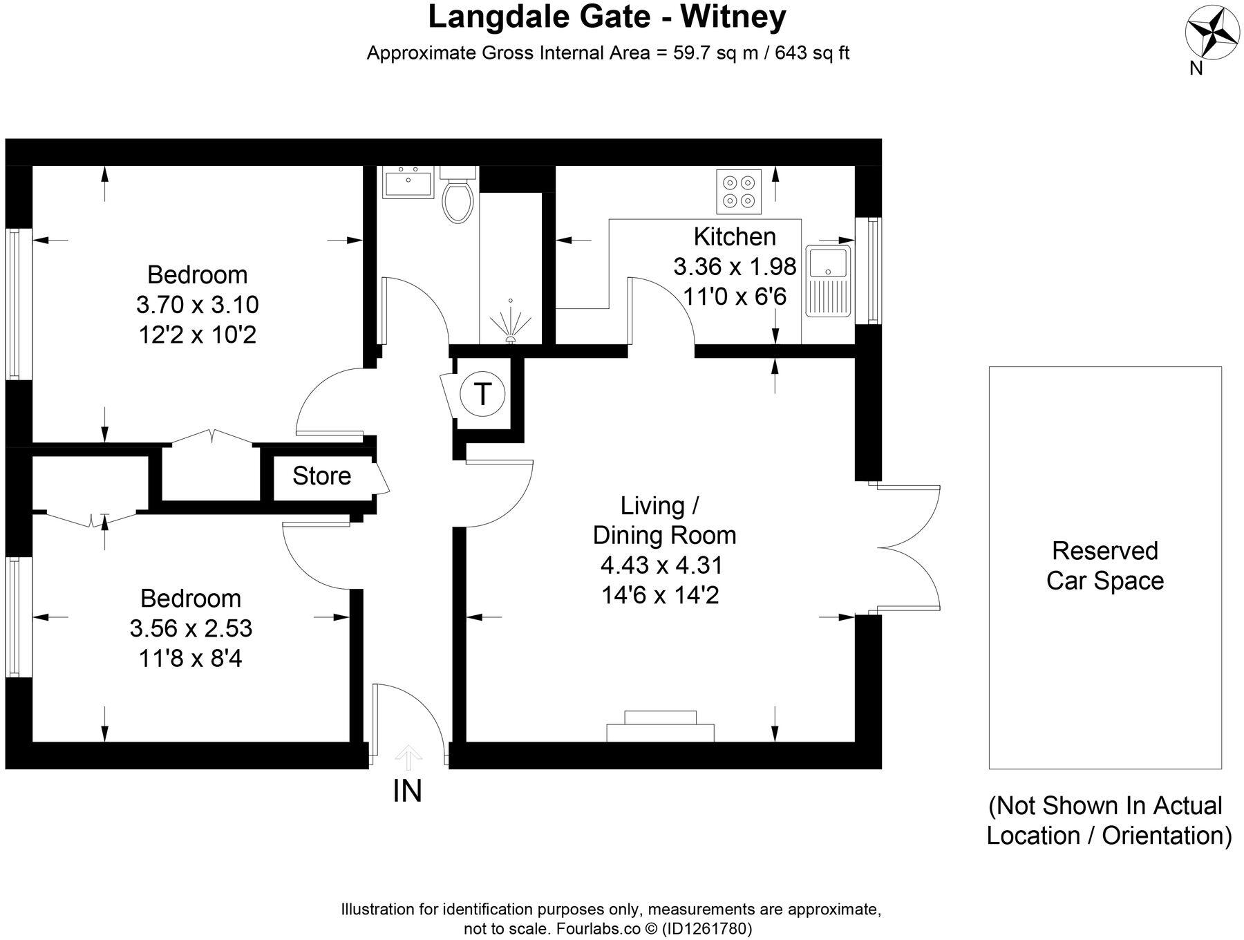 Langdale Gate, Evenlode Court, OX28 floorplan