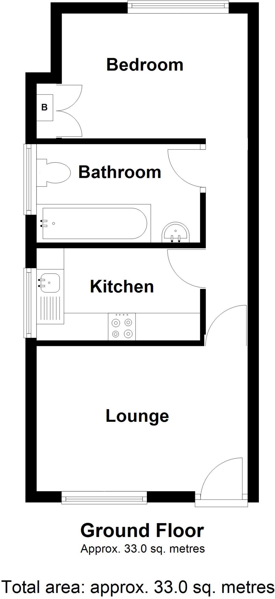 Collingwood Road, Southsea floorplan