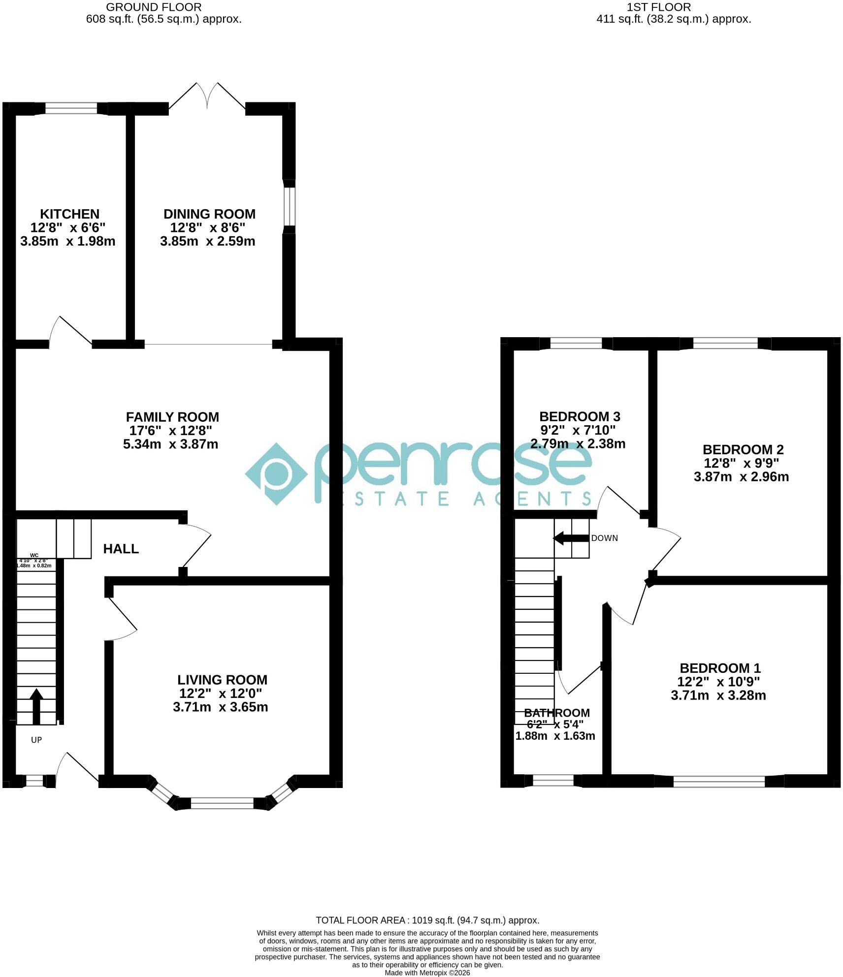 Stratford Road, Luton, Bedfordshire, LU4 8NG floorplan
