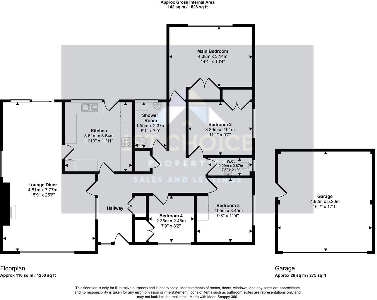 Lower Mardley Hill, Welwyn floorplan