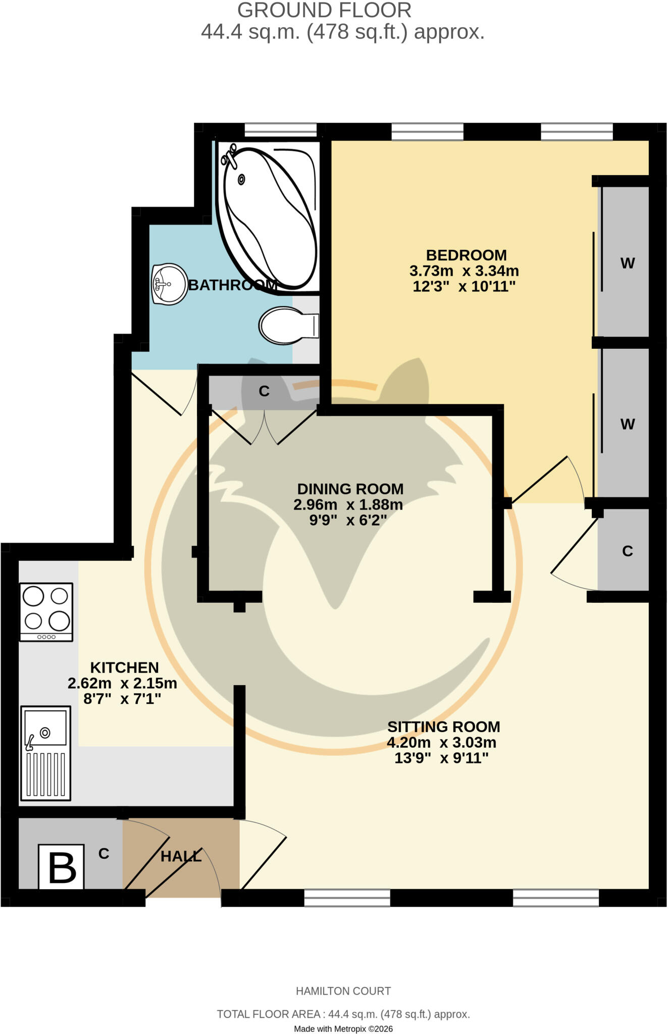 De La Warr Road, Milford on Sea, Lymington, Hampshire, SO41 floorplan