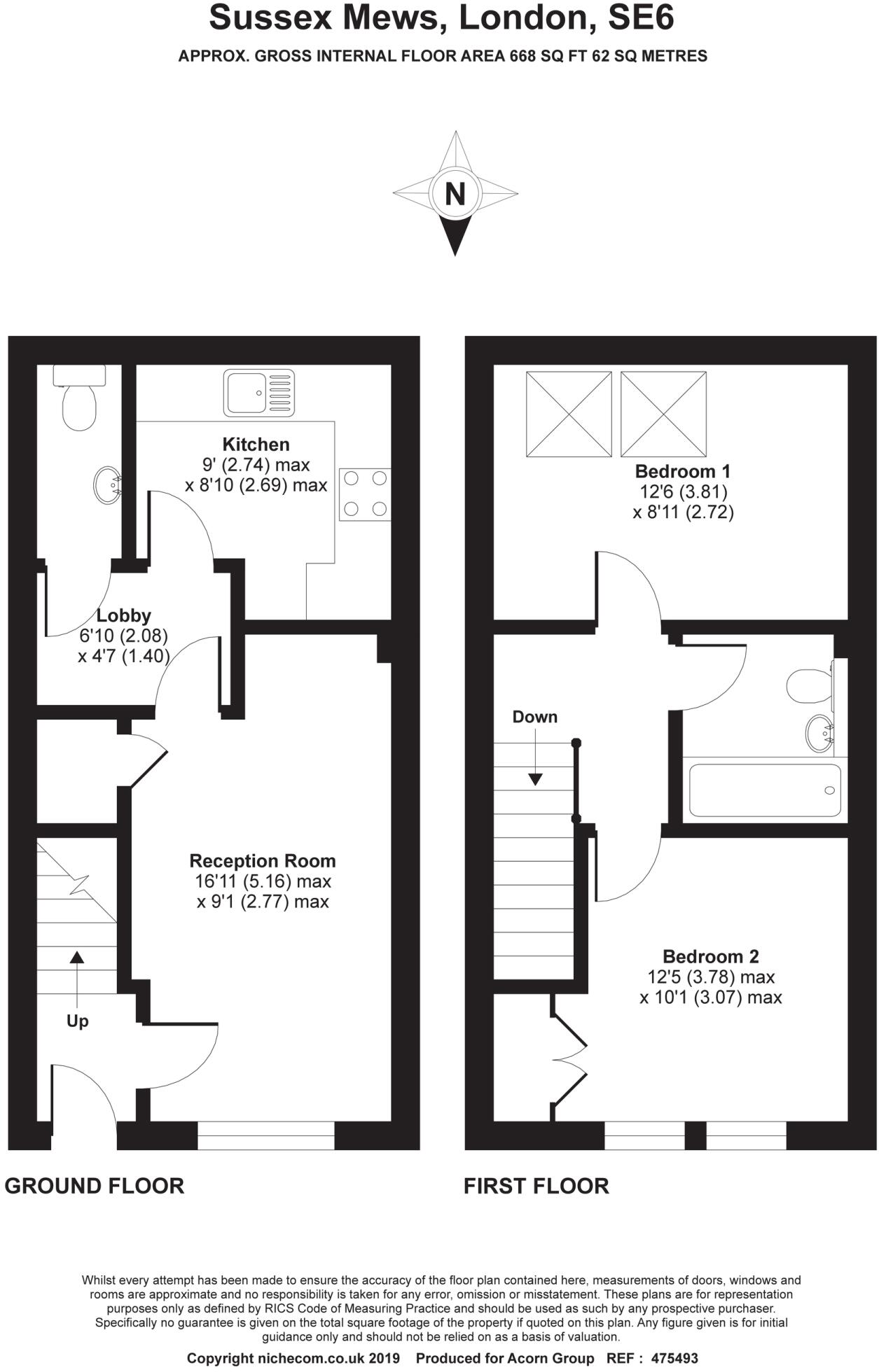 Sussex Mews, Catford, London floorplan