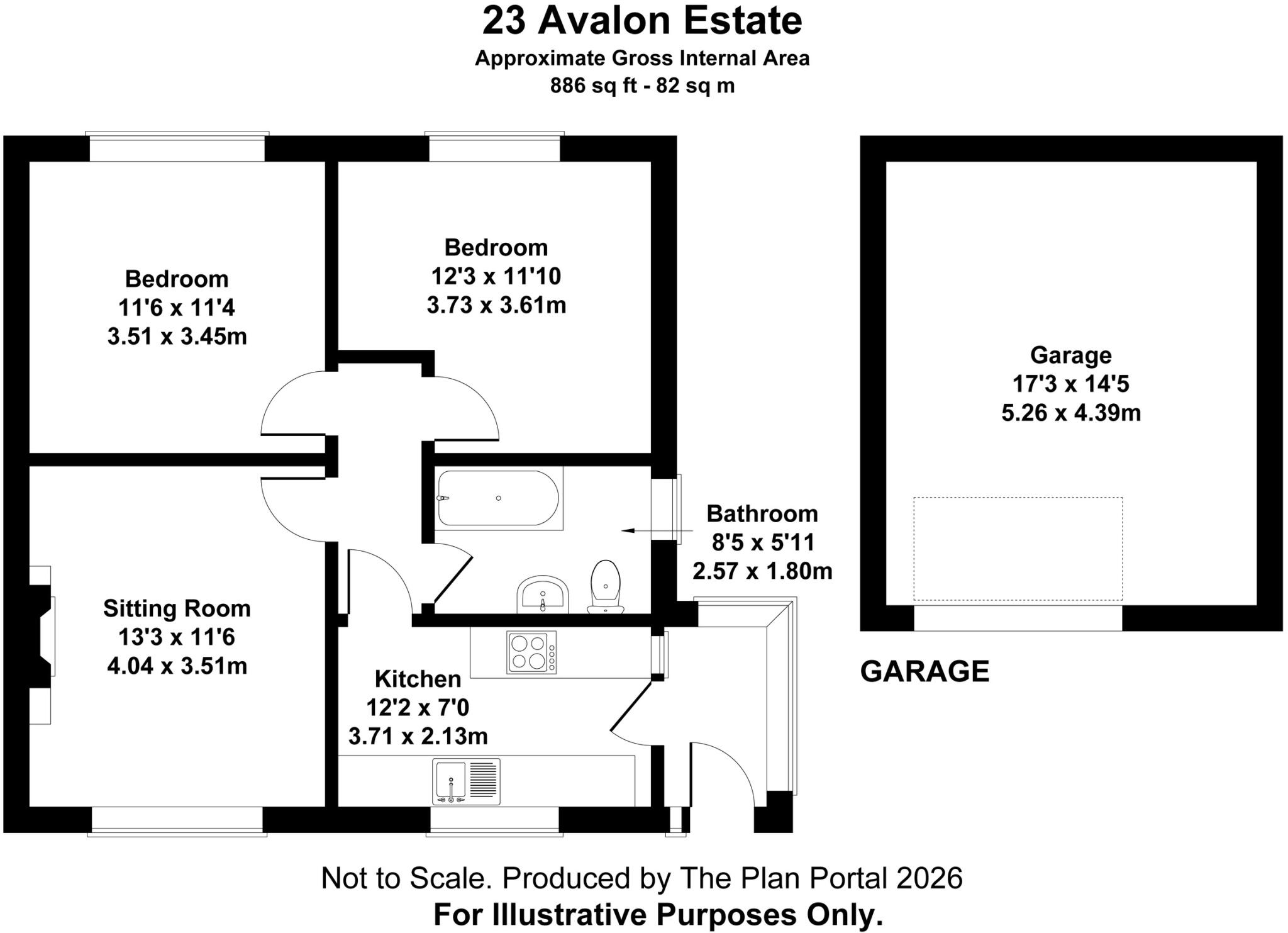 Avalon Estate, Glastonbury floorplan