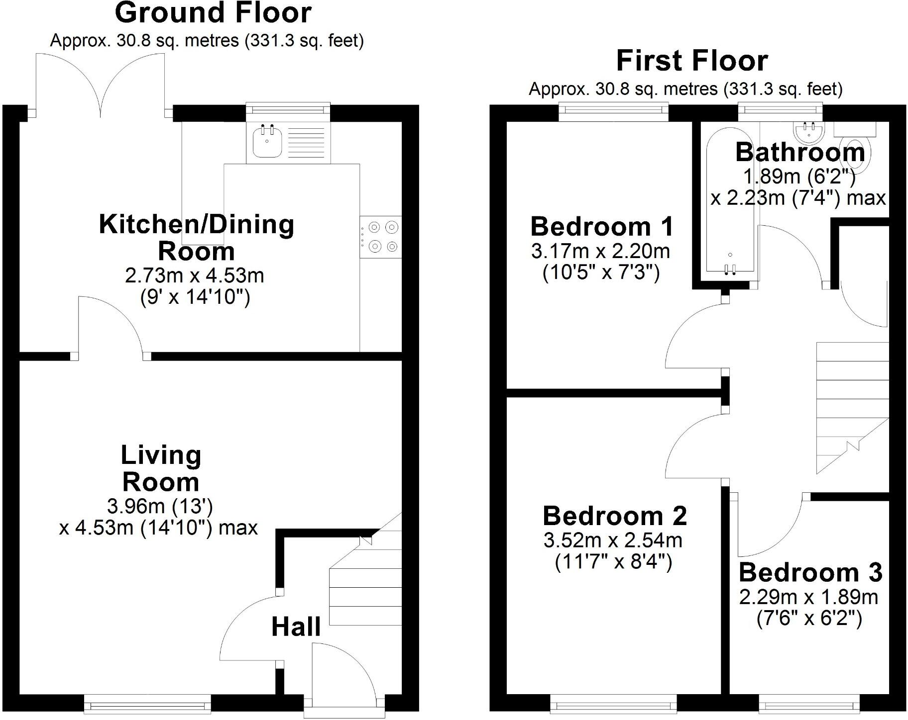 Aspen Close, Connah's Quay, Deeside, Flintshire, CH5 4GY floorplan