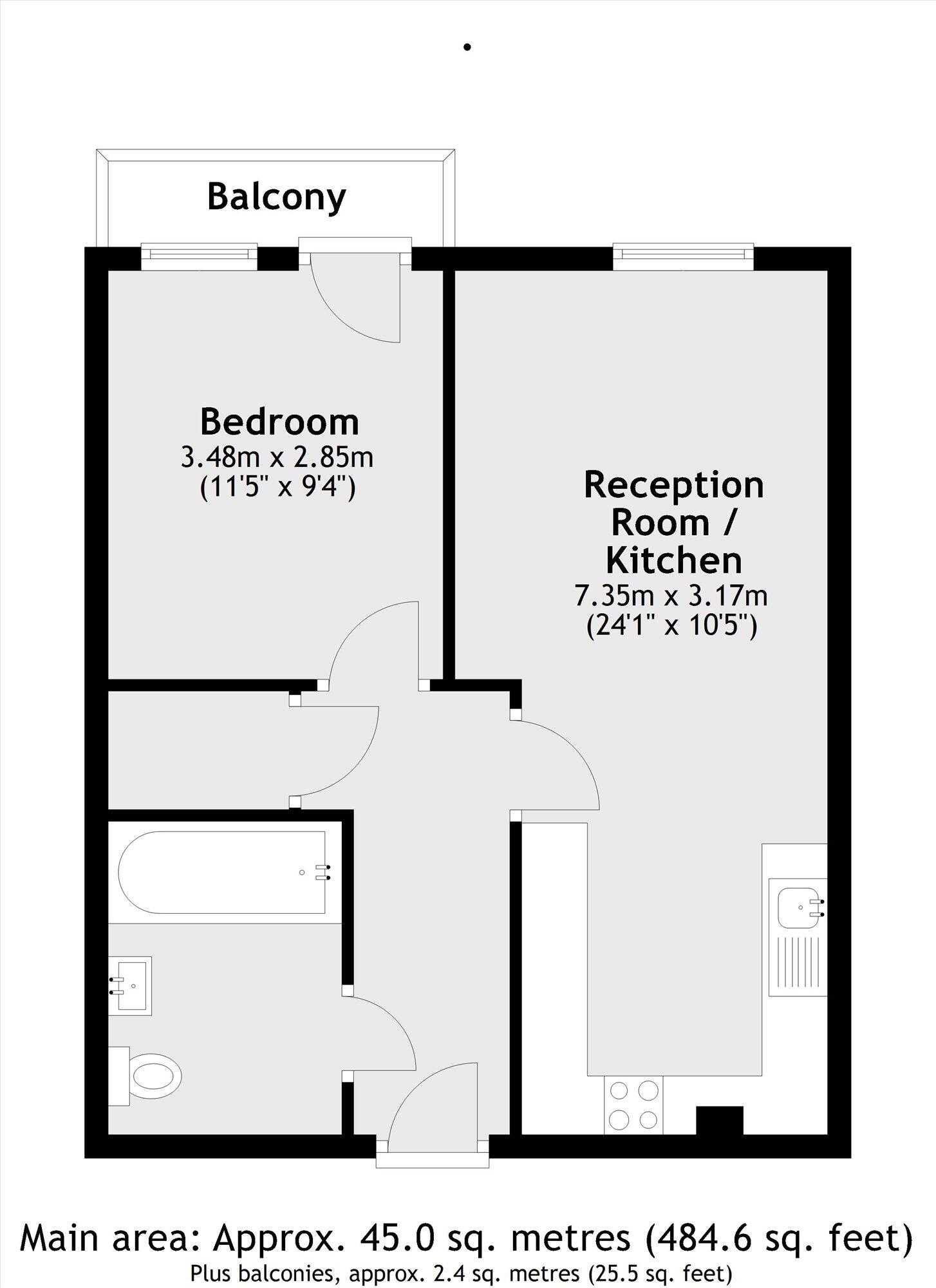 Lincoln Plaza, Canary Wharf floorplan