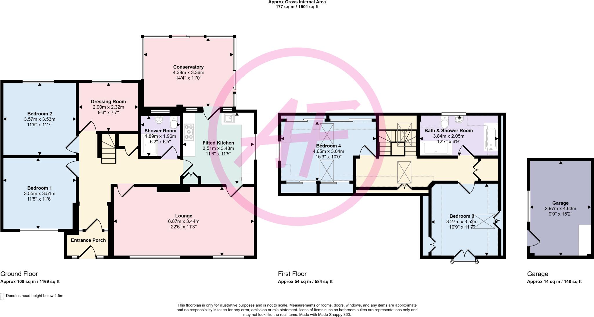 Coed Coch Road, Old Colwyn, Colwyn Bay, Conwy, LL29 floorplan