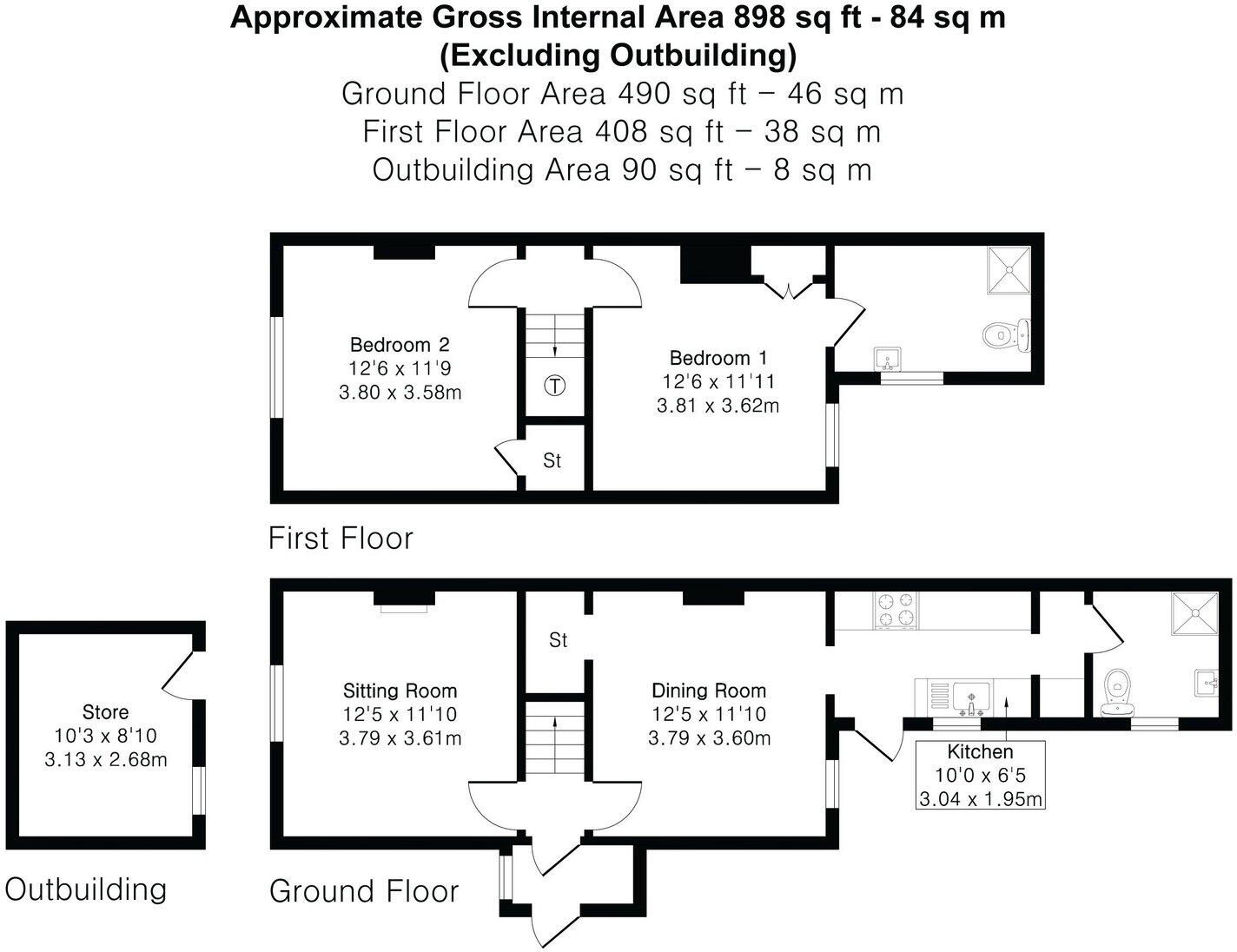 The Laurels, Snowdenham Lane, Bramley, Guildford, GU5 0AT floorplan