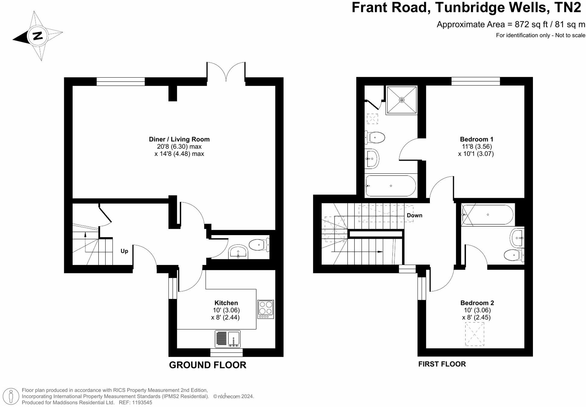Frant Road, Tunbridge Wells, TN2 floorplan