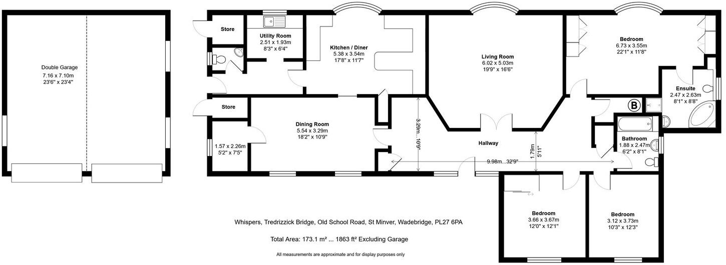 Tredrizzick Bridge, St Minver PL27 floorplan