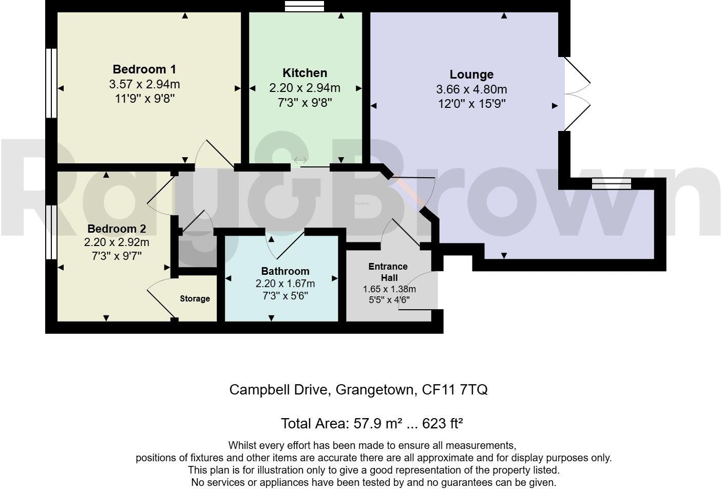 Campbell Drive, Cardiff floorplan