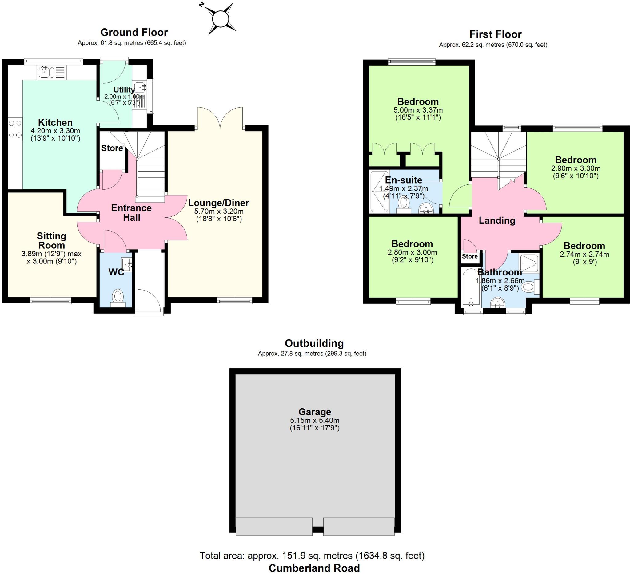 CUMBERLAND ROAD, Chafford Hundred, Grays floorplan