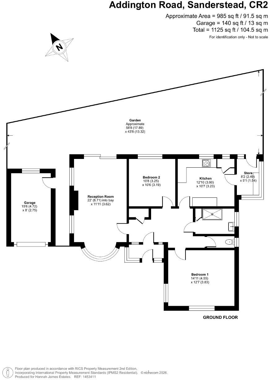 Addington Road, Sanderstead, CR2 8RF floorplan