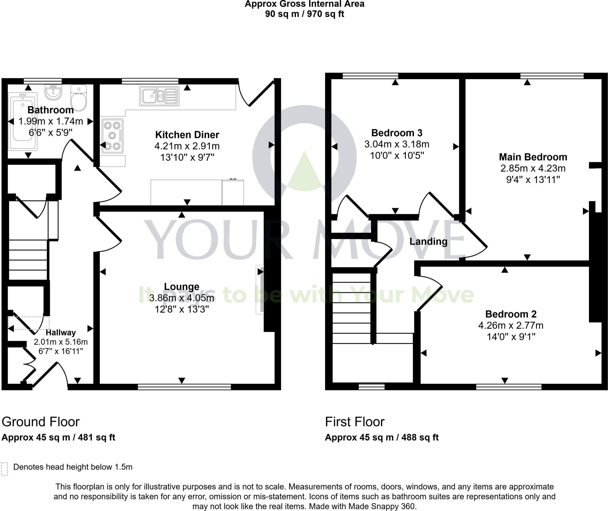 Ross Crescent, Falkirk, FK1 floorplan