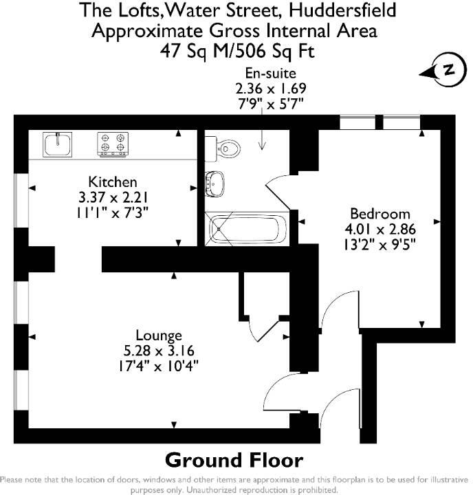 The Lofts, 21 Water Street, HD1 floorplan
