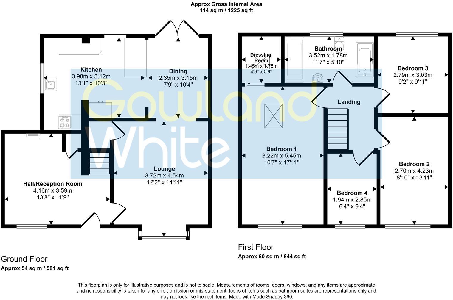 Bowfell Close, Eaglescliffe, TS16 0HX floorplan