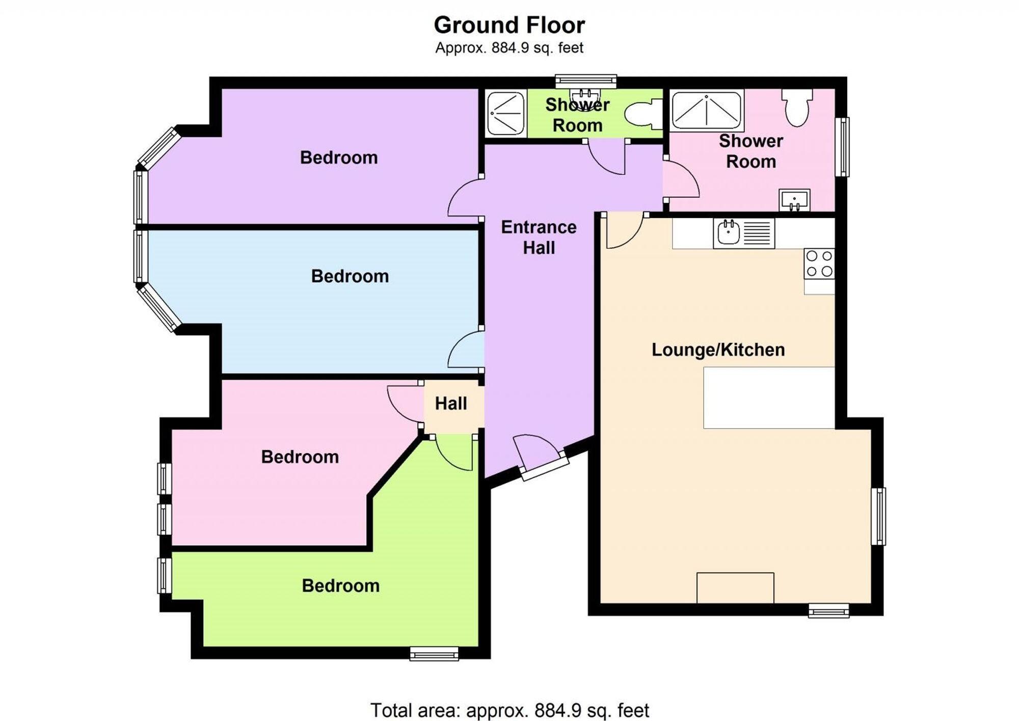 8 Lenton House, Seely Road, NG7 floorplan