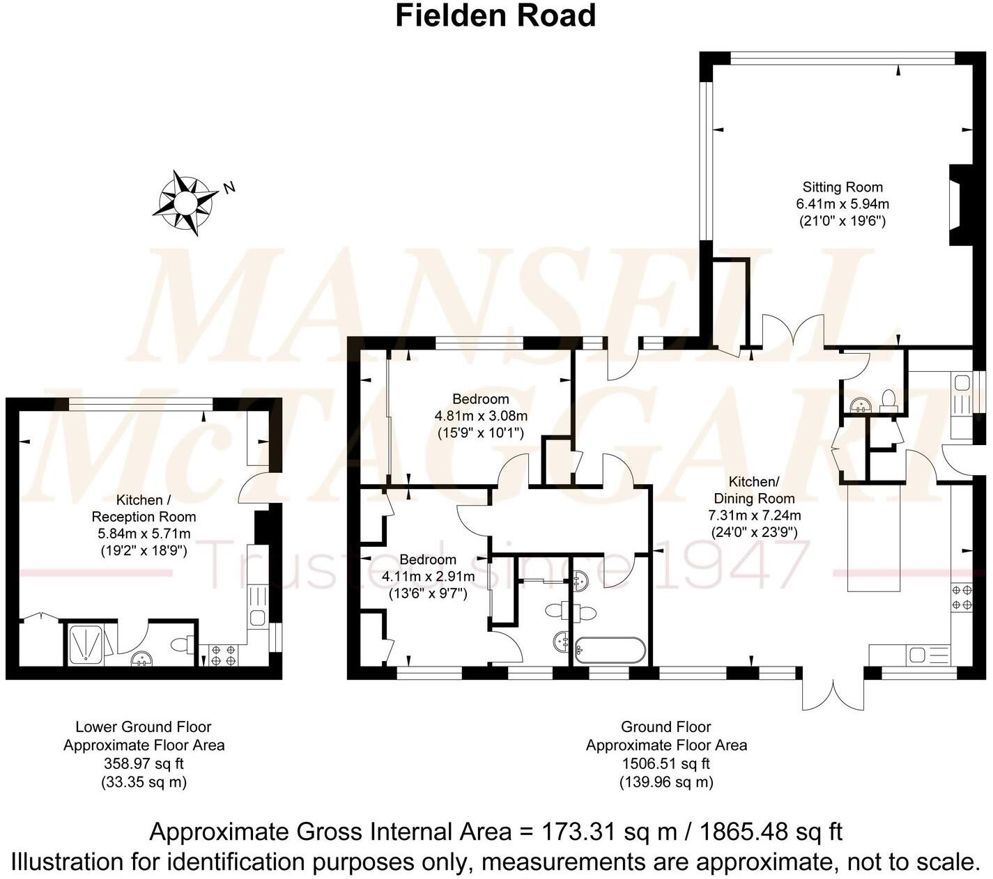 Fielden Road, Crowborough, TN6 floorplan