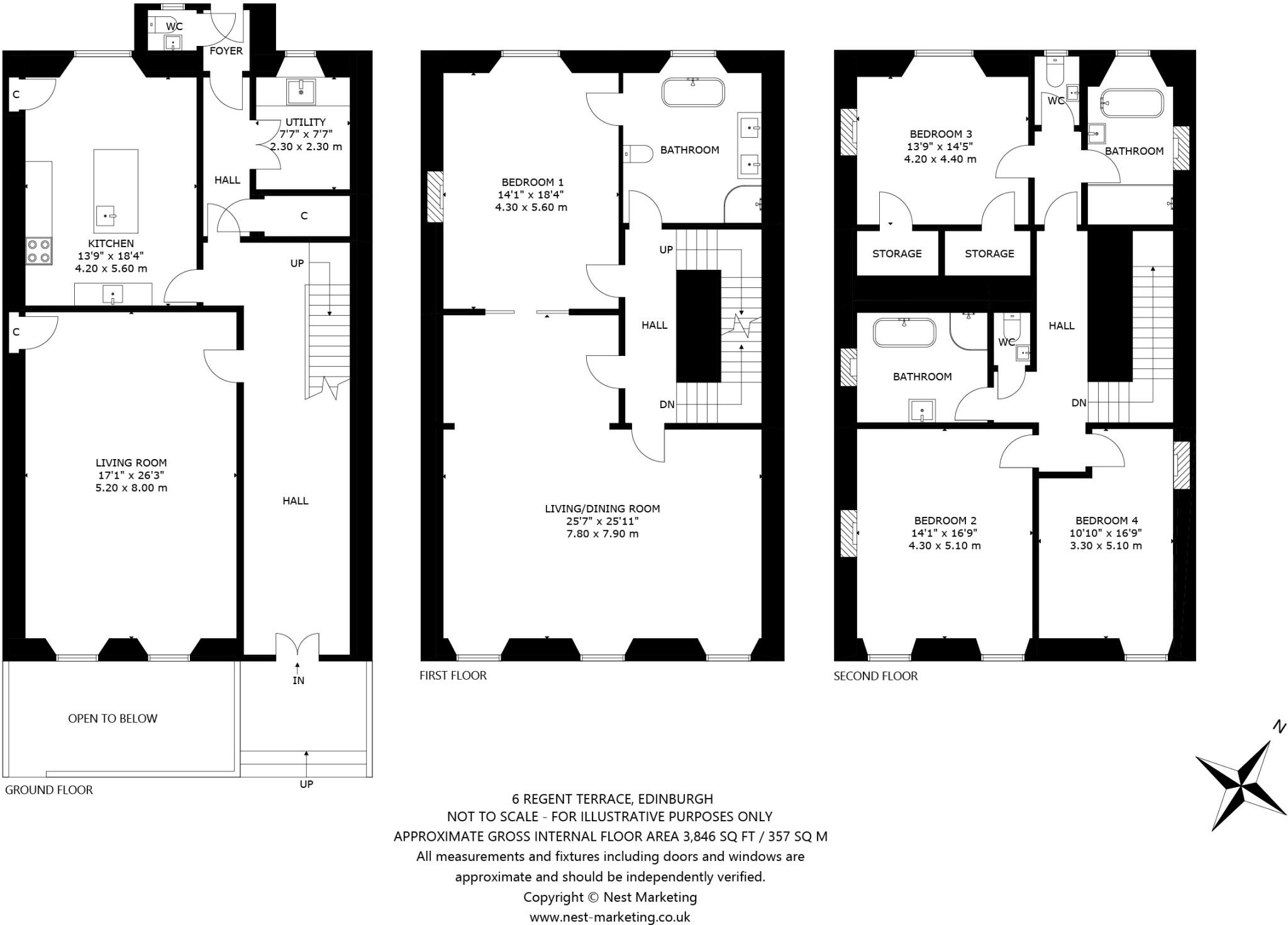 6, Regent Terrace, Edinburgh floorplan